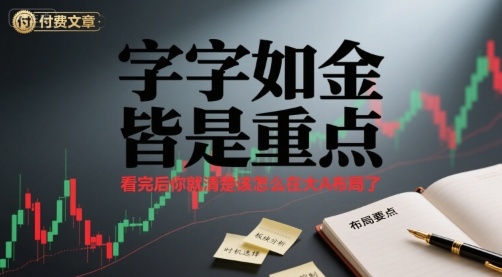 付费文章：字字如金 皆是重点， 看完后 你就清楚该怎么在大A布局了-精品虚拟资源库