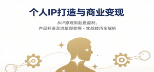 个人IP打造与商业变现，从IP原理到起盘盈利、产品开发及流量裂变等实战技巧全解析-精品虚拟资源库