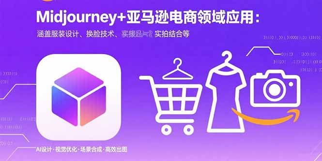 Midjourney+电商领域商业应用：涵盖服装设计、换脸技术、实拍结合等-精品虚拟资源库