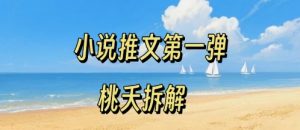 小说推文项目操作全流程第一弹,0粉就能做,门槛低非常适合新手-精品虚拟资源库