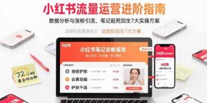 小红书流量运营进阶指南，数据分析与涨粉引流，笔记起死回生7大实操方案-精品虚拟资源库