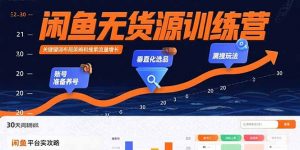 闲鱼无货源训练营：账号准备养号/垂直化选品/黑搜玩法，0基础30天盈利指南-精品虚拟资源库