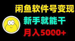 闲鱼软件号变现，新手就能干，月入5k+-精品虚拟资源库