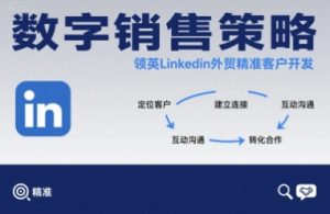 数字销售策略领英LinkedIn外贸精准客户开发-精品虚拟资源库