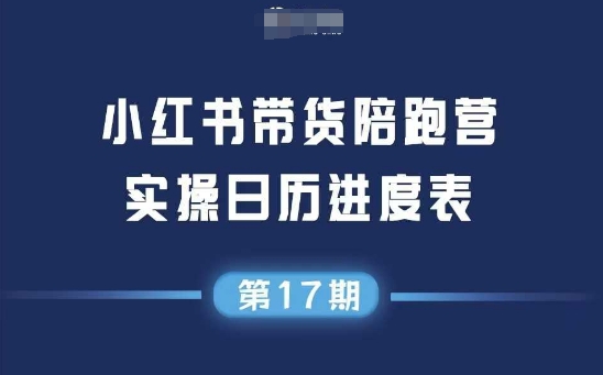 小红书第17期带货陪跑营，不囤货，无不直播，无不投流，通过选品+笔记内容+测品+笔记铺量+矩阵运营打爆款(更新)-精品虚拟资源库