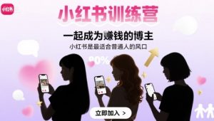小红书训练营一起成为賺钱的博主，小红书是最适合普通人的风口-精品虚拟资源库