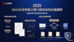 2025企业财税合规与股权布局的实战课程：财税合规与股权高效治理方案-精品虚拟资源库