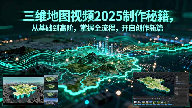 三维地图视频2025制作秘籍，从基础到高阶，掌握全流程，开启创作新篇-精品虚拟资源库