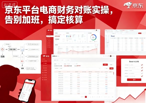 京东平台电商财务对账实操，告别加班，搞定核算-精品虚拟资源库