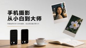 手机摄影从小白到大师，零基础带你学习手机摄影，拍出朋友圈点赞大片-精品虚拟资源库