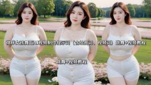 微胖女孩舞蹈AI视频制作提示词(含绘图词、视频词) 跳舞+视频教程-精品虚拟资源库