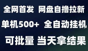 2025最新九月网盘自撸拉新，全自动运行，解放双手，日入5张+，小白可玩，批量操作【揭秘】-精品虚拟资源库