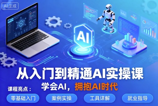 从入门到精通AI实操课，学会AI，拥抱AI时代-精品虚拟资源库