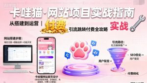 卡哇猫·网站项目，网站搭建与运营以及引流跳转付费-精品虚拟资源库