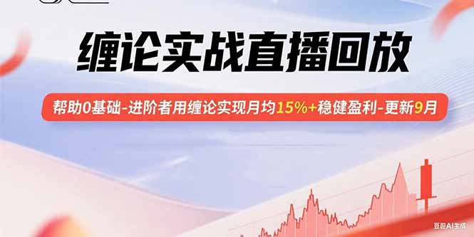 缠论实战直播回放：帮助0基础-进阶者用缠论实现月均15%+稳健盈利-更新9月-精品虚拟资源库
