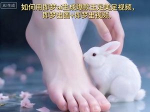 如何用即梦ai生成爆款玉足美足视频，即梦出图+即梦出视频，快速涨粉-精品虚拟资源库