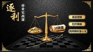 《逐 利》商业实战课，底层逻辑、杠杆策略、18锦囊，跨周期财富心法-精品虚拟资源库