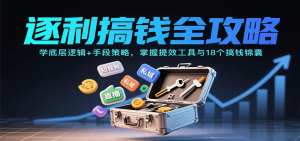 逐利搞钱全攻略：学底层逻辑+手段策略，掌握提效工具与18个搞钱锦囊-精品虚拟资源库