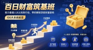 百日财富筑基班，助力普通人从认知到行动，带你解锁顶级财富密码-精品虚拟资源库