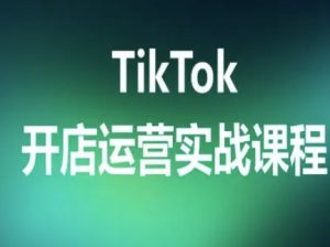 TikTok开店运营实战课程，TK跨境电商实操全流程-精品虚拟资源库