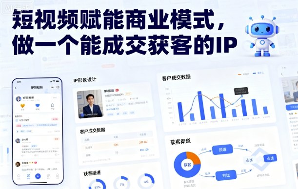 短视频赋能商业模式，做一个能成交获客的IP-精品虚拟资源库