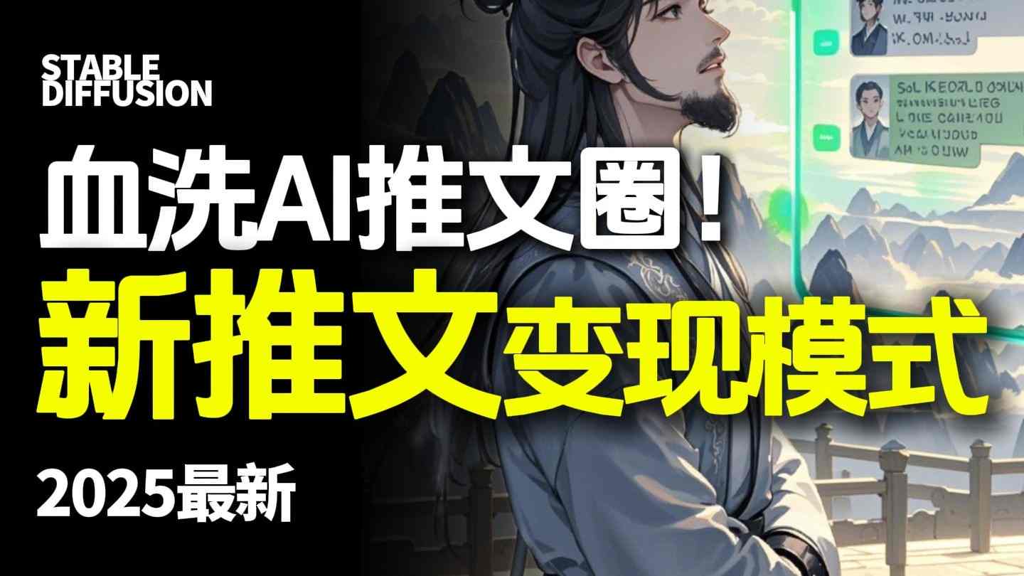 最新AI动态电影漫画小说推文，全流程实操教学，小白也能月入1W+-精品虚拟资源库