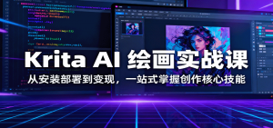 Krita AI 绘画实战课：从安装部署到变现，一站式掌握创作核心技能-精品虚拟资源库