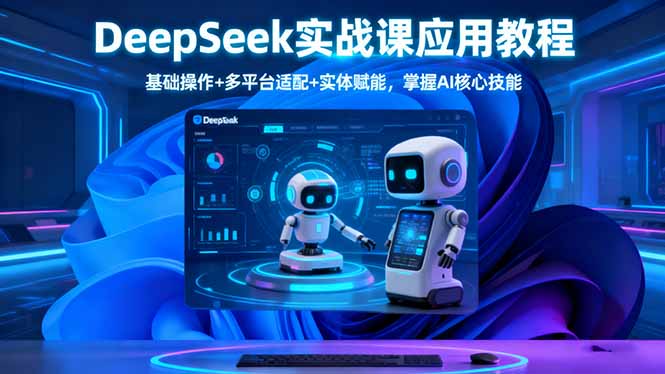 DeepSeek实战课应用教程、基础操作+多平台适配+实体赋能,掌握AI核心技能-精品虚拟资源库