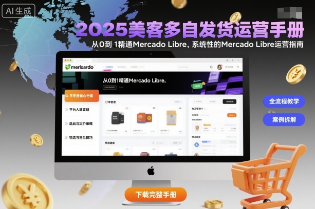 2025美客多自发货运营手册：从0到1精通Mercado Libre，系统性的Mercado Libre运营指南-精品虚拟资源库