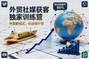 外贸社媒获客独家训练营，外贸新模式，快速做外贸-精品虚拟资源库