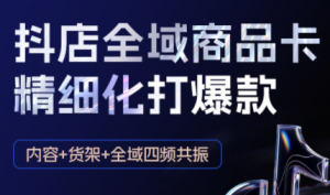 金戈·抖店爆单陪跑课-抖音小店爆单陪跑(更新10月)-精品虚拟资源库