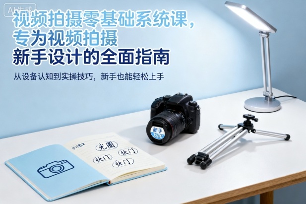视频拍摄零基础系统课，专为视频拍摄新手设计的全面指南-精品虚拟资源库