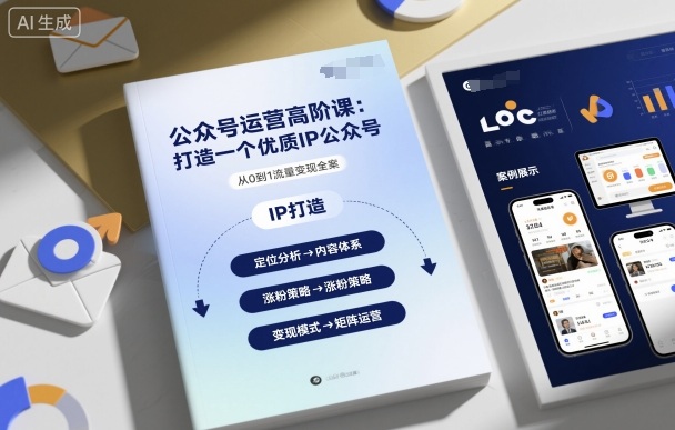 公众号运营高阶课，打造一个优质IP公众号-精品虚拟资源库