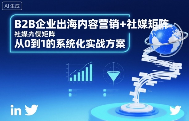 B2B企业出海内容营销+社媒矩阵，从0到1的系统化实战方案-精品虚拟资源库