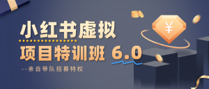 小红书虚拟项目特训班6.0 ,养号/选品/自动发货/爆款笔记(含40节视频课)-精品虚拟资源库