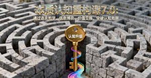 本质认知重构课7.0：通过语言哲学、信息博弈、价值交换，突破认知局限-精品虚拟资源库