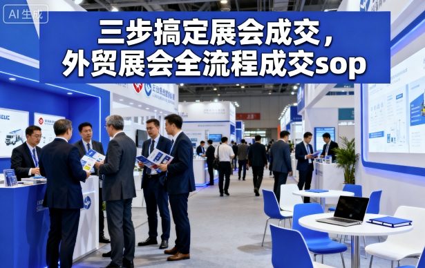 三步搞定展会成交，外贸展会全流程成交sop-精品虚拟资源库