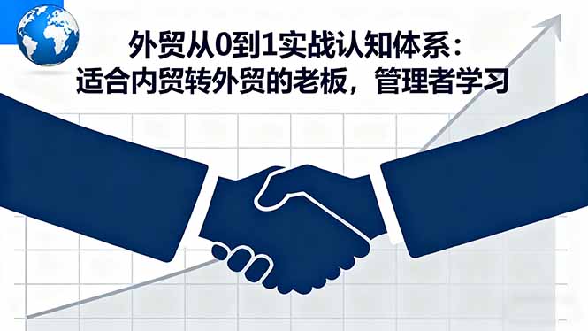 外贸从0到1实战认知体系：适合内贸转外贸的老板，管理者学习-精品虚拟资源库