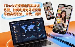 Tiktok短视频出海实战训练营，如何利用海外短视频平台实现引流、带货、测评-精品虚拟资源库