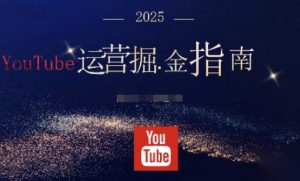 2025油管YouTuBe运营掘金指南,全方位帮你从零搭建油管运营体系-精品虚拟资源库