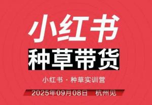 小红书种草带货实训营9月8日杭州线下课，全程录音+字幕，全网唯一小红书实战营-精品虚拟资源库