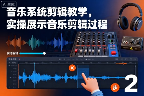 音乐系统剪辑教学，实操展示音乐剪辑过程-精品虚拟资源库