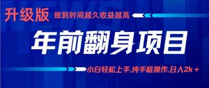 项目讲解年入百万：小白轻松上手，纯手机操作.日入2k+-精品虚拟资源库