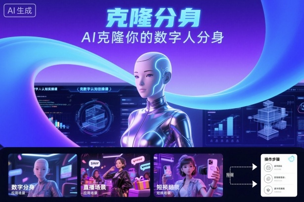 AI数字人认知实操课，克隆你的数字人分身-精品虚拟资源库