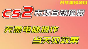 CS2市场挂机项,无需电脑操作,无需进入游戏,当天见效果,支持任何形式验证-精品虚拟资源库