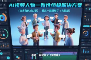 AI视频人物一致性终极解决方案(含多角色对口型),看这一篇就够了(完整版)-精品虚拟资源库