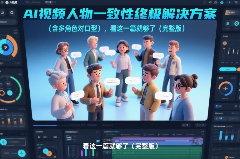 AI视频人物一致性终极解决方案(含多角色对口型)，看这一篇就够了(完整版)-精品虚拟资源库