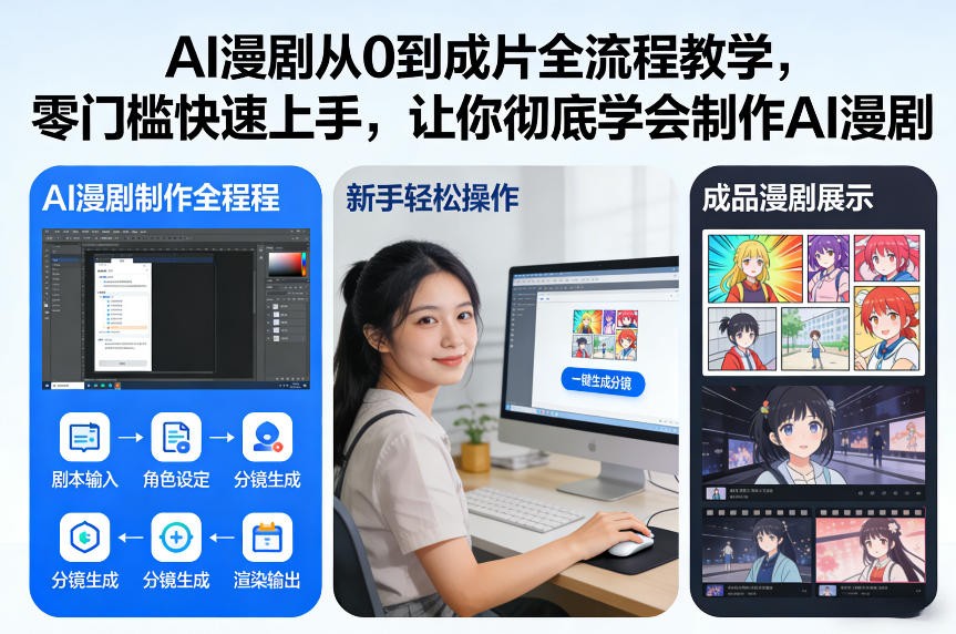 AI漫剧从0到成片全流程教学，零门槛快速上手，让你彻底学会制作AI漫剧【保姆级教程】-精品虚拟资源库