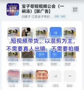 宝子哥头部团队短视频带货，以混剪为主，不需要真人出镜，不需要拍摄【更新26年1月】-精品虚拟资源库
