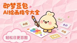 即梦豆包AI绘画指令大全：海量关键词库一键复制，出图效率提升10倍，轻松日更百图-精品虚拟资源库